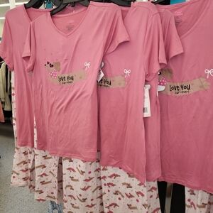 Valentine Dashchund Pajama